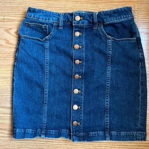 Madewell denim skirt